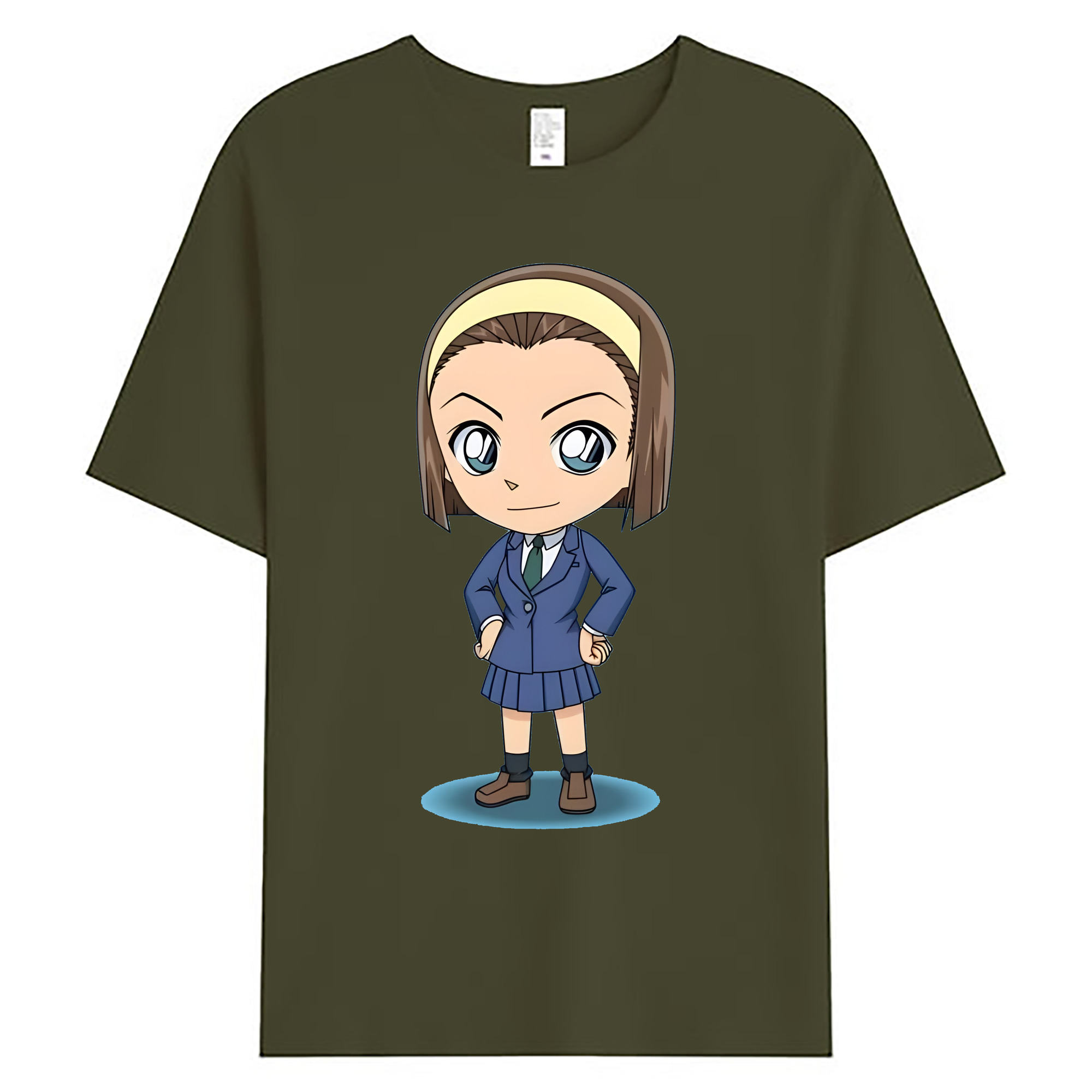 （画像用） 名探偵コナン 吉田 歩美 よしだ あゆみ Detective Conan my Yeager 綿100％ メンズ半袖Tシャツ｜肌触りやわらか＆通気性